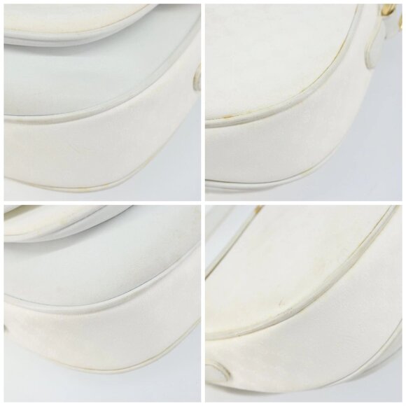 GUCCI Micro GG Supreme Shoulder Bag PVC White Gold 001 406 0259 Auth 146962 - Picture 14 of 16